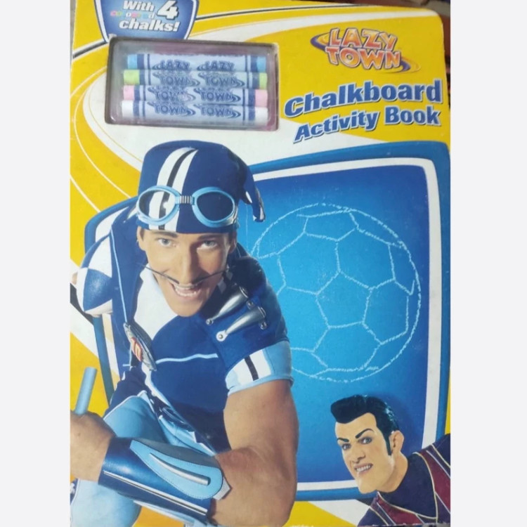 کتاب سرگرمی با گچ lazytown