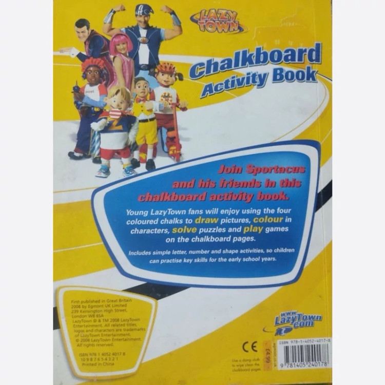 کتاب سرگرمی با گچ lazytown